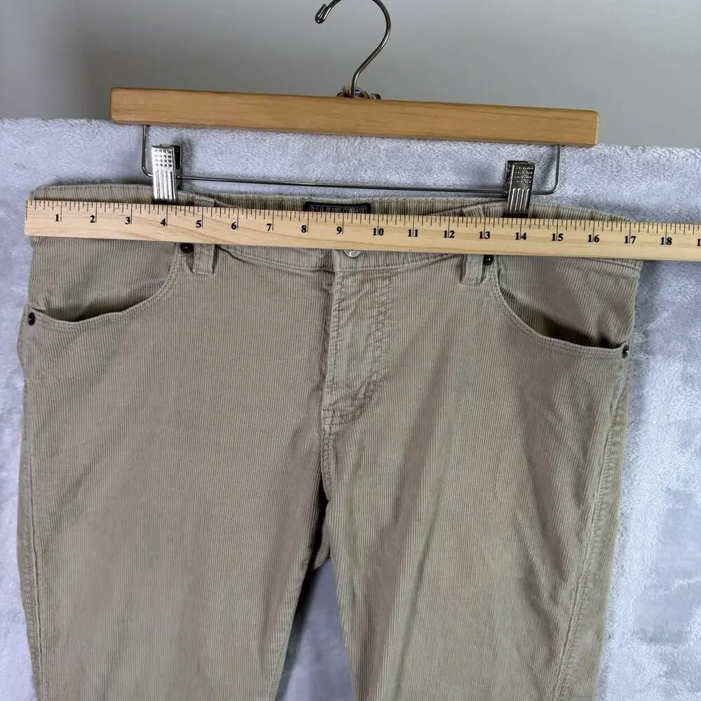 Polo Jeans RL Company Corduroy Pants Women's‎ 14x30 (17.5 Waist) Tan Pockets